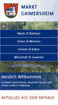 Mobile Screenshot of gaimersheim.de